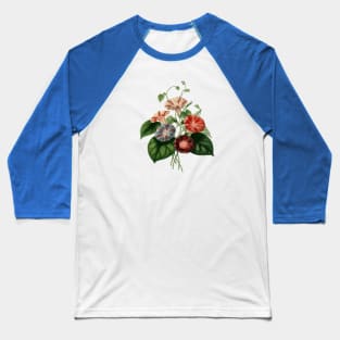 Beautiful Bindweed Botanical Vector Art Baseball T-Shirt